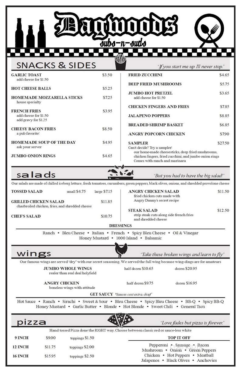 Scooby's Pub - Greensburg, PA menu_pic