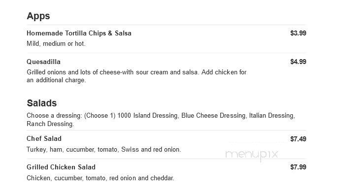 McG's Pub & Grub - Cleveland, OH menu_pic