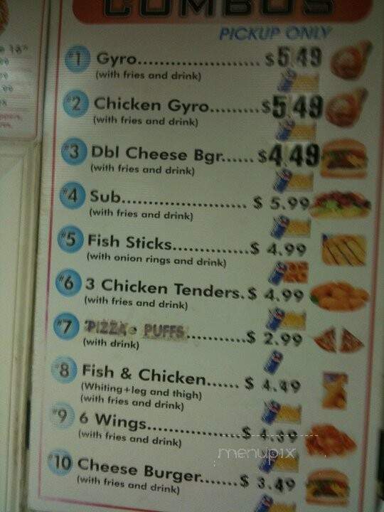 Tina's Carryout & Restaurant - Cincinnati, OH menu_pic