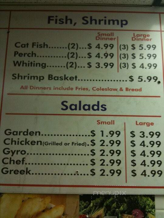 Tina's Carryout & Restaurant - Cincinnati, OH menu_pic