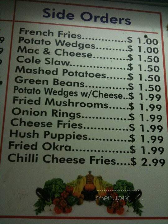 Tina's Carryout & Restaurant - Cincinnati, OH menu_pic