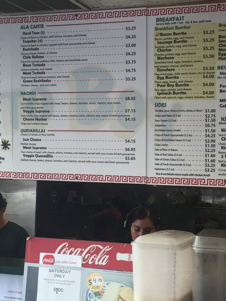 Burrito Boy - Springfield, OR menu_pic
