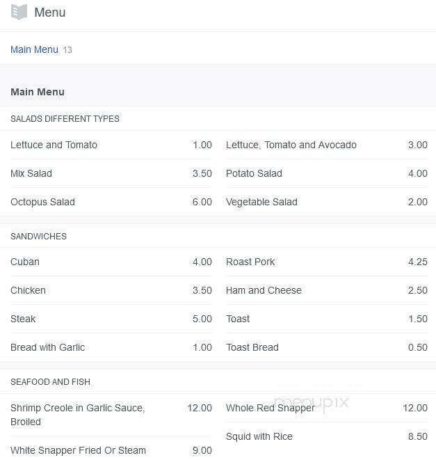 Yoly Restaurant - Bronx, NY menu_pic