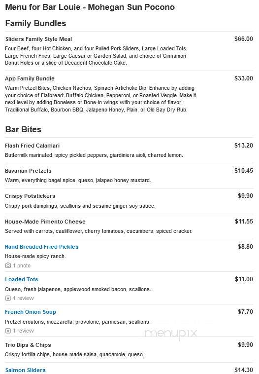 Bar Louie - Wilkes Barre, PA menu_pic