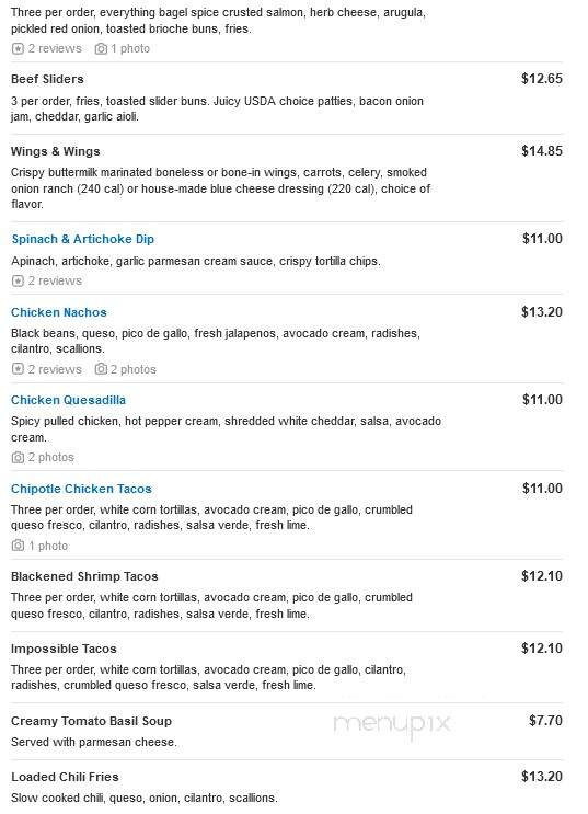 Bar Louie - Wilkes Barre, PA menu_pic