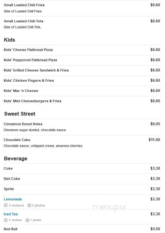 Bar Louie - Wilkes Barre, PA menu_pic