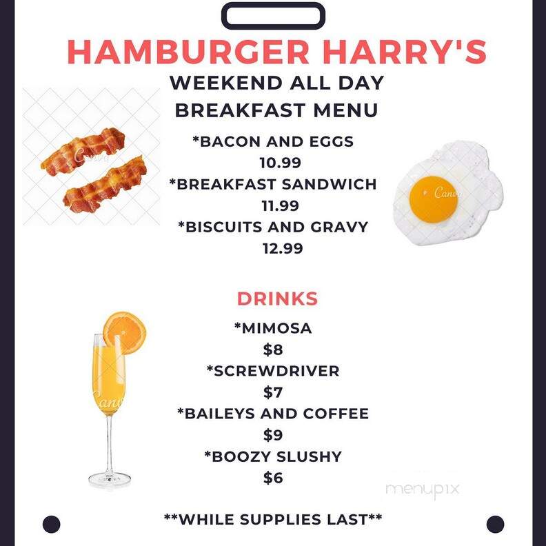 Hamburger Harry's - Edmonds, WA menu_pic