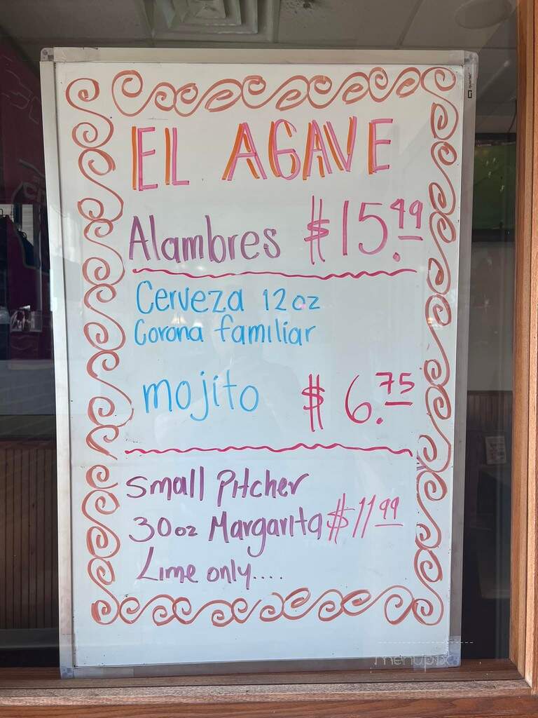 El Agave - Wentzville, MO menu_pic