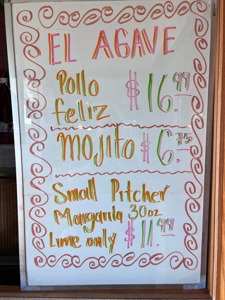 El Agave - Wentzville, MO menu_pic