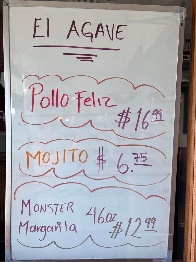 El Agave - Wentzville, MO menu_pic