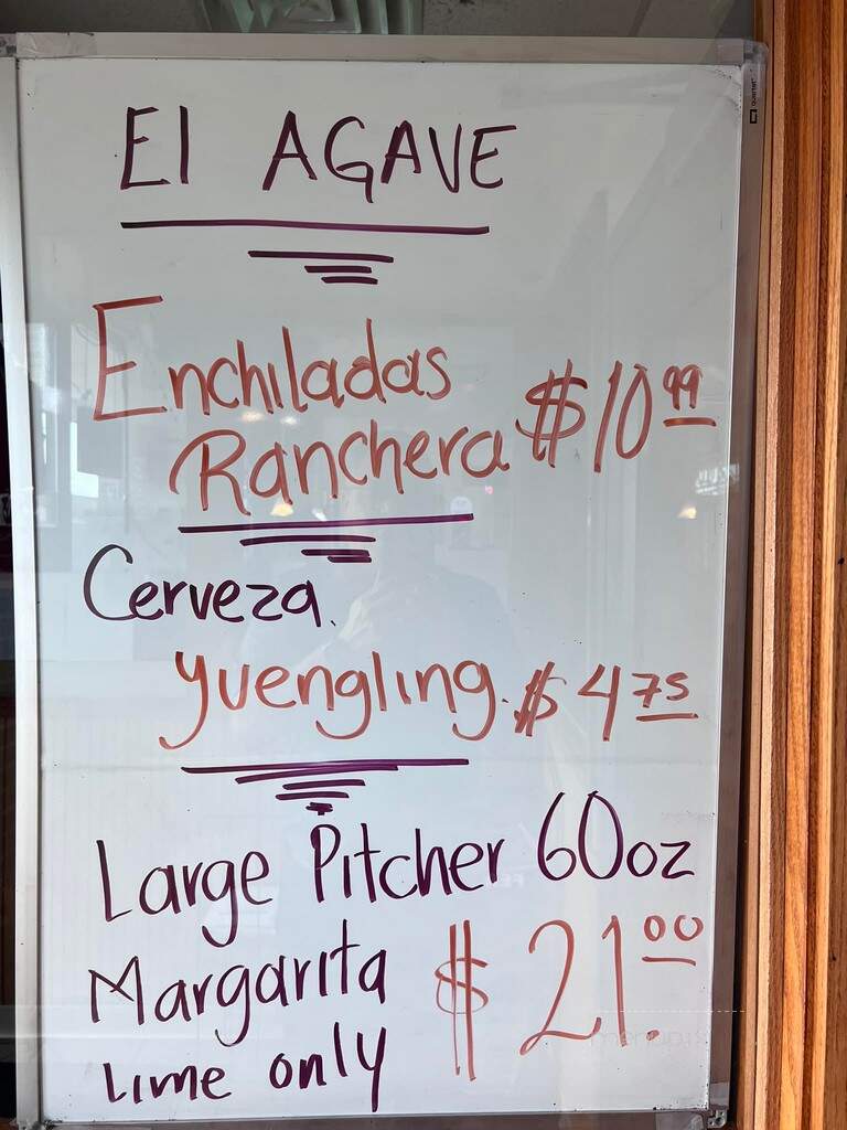 El Agave - Wentzville, MO menu_pic