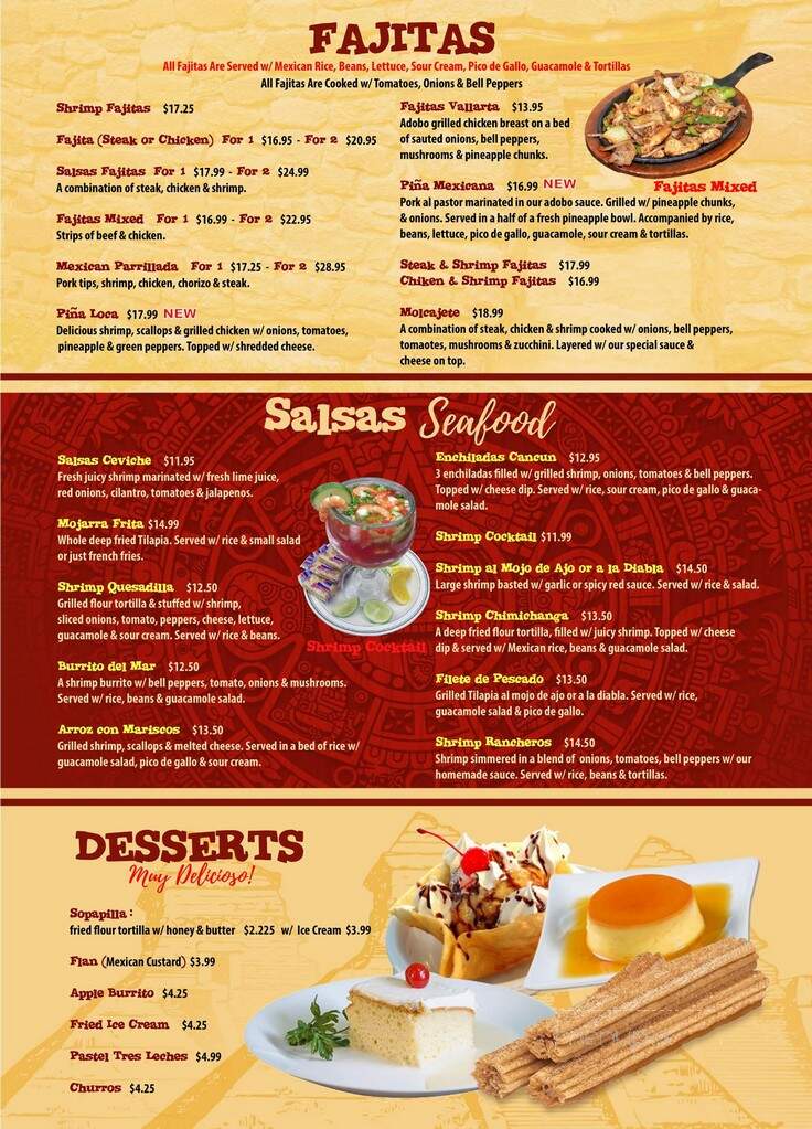 Salsas Mexican Restaurant - Palm Coast, FL menu_pic