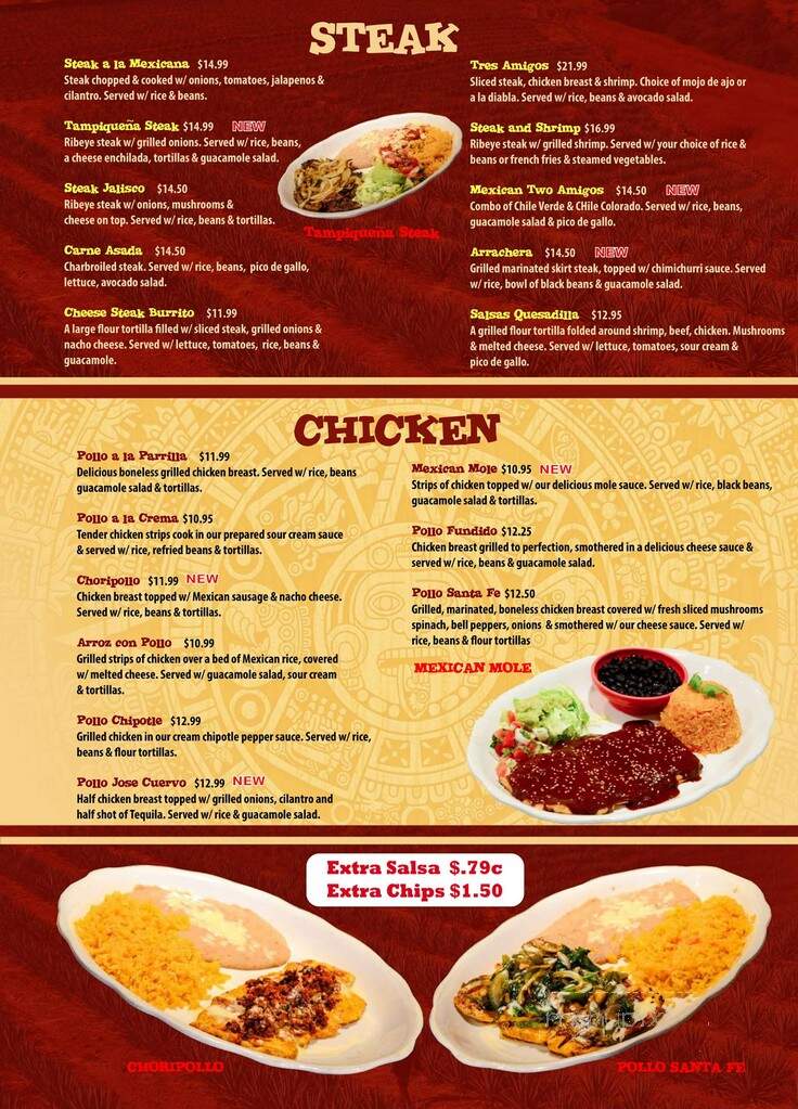 Salsas Mexican Restaurant - Palm Coast, FL menu_pic