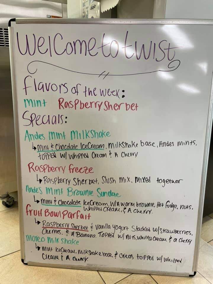 Twist Ice Cream Company - Liberty Township, OH menu_pic