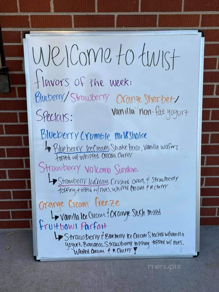 Twist Ice Cream Company - Liberty Township, OH menu_pic