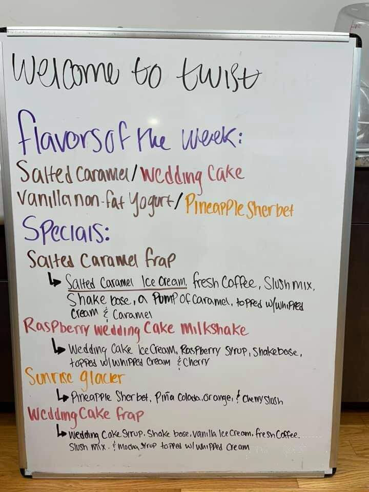 Twist Ice Cream Company - Liberty Township, OH menu_pic