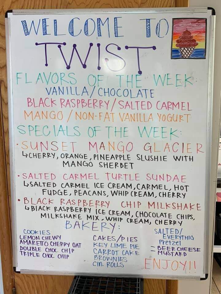 Twist Ice Cream Company - Liberty Township, OH menu_pic
