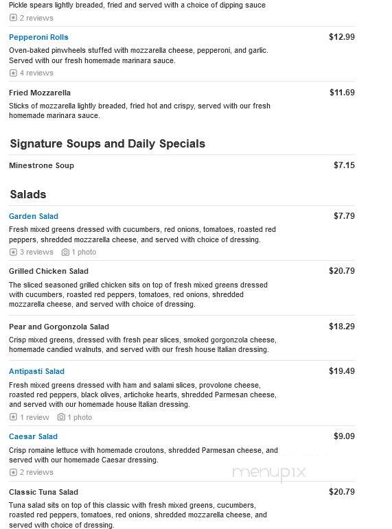 Brooklyn Brothers Pizza - Gainesville, VA menu_pic