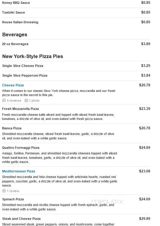 Brooklyn Brothers Pizza - Gainesville, VA menu_pic