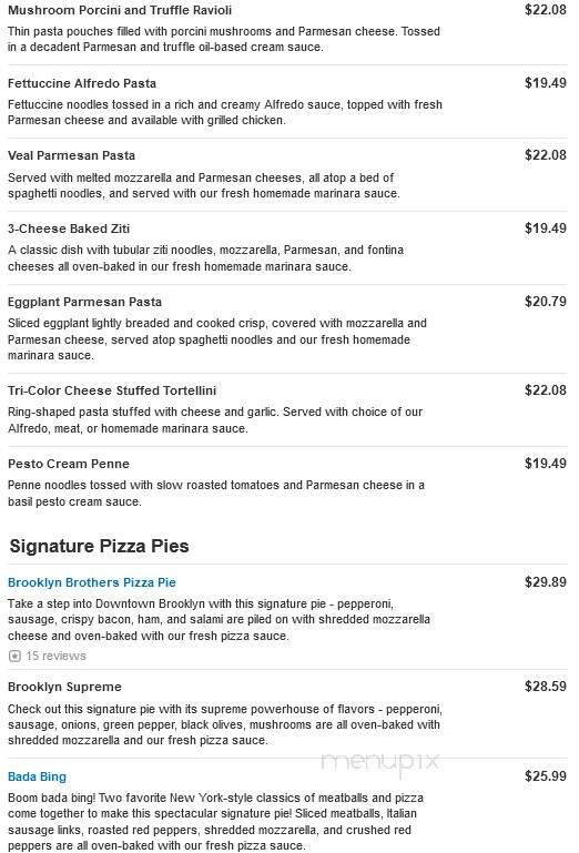 Brooklyn Brothers Pizza - Gainesville, VA menu_pic