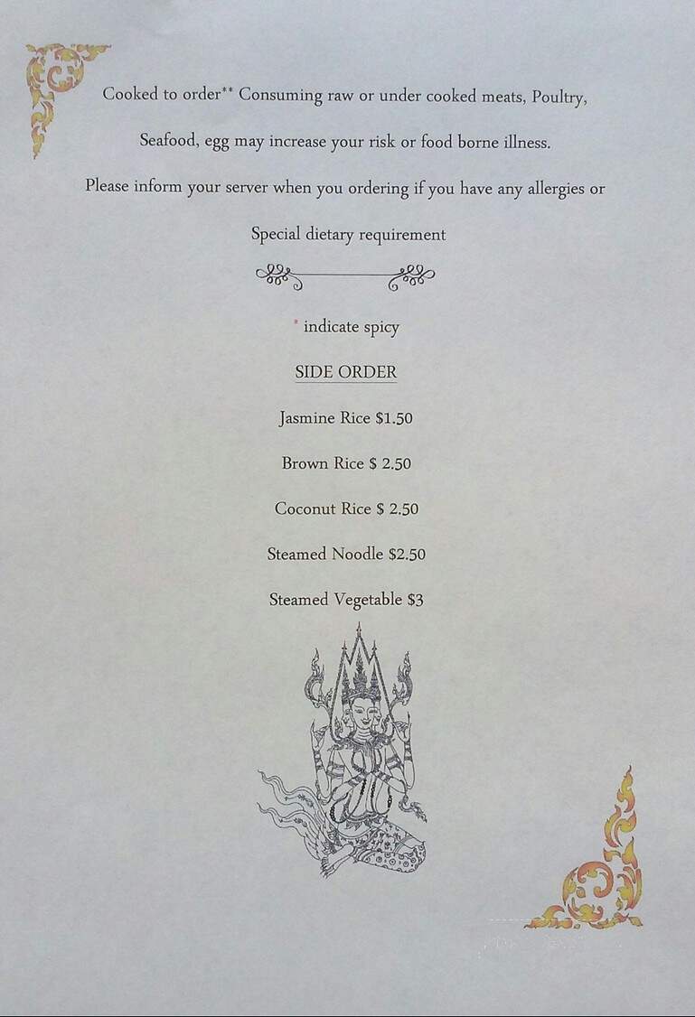 Thai On Main - Northampton, PA menu_pic