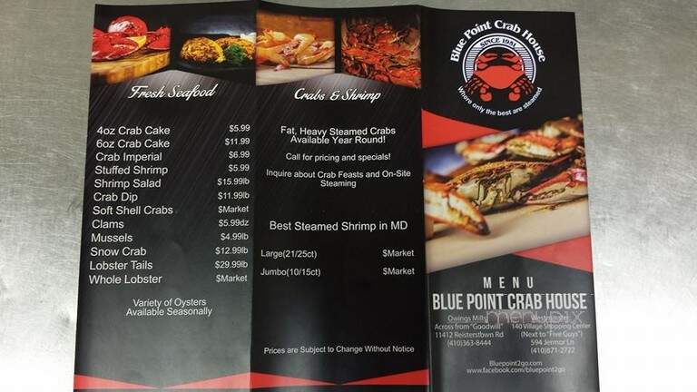 Blue Point Crab House - Owings Mills, MD