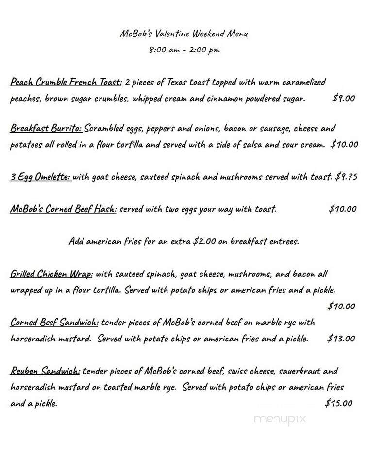 Valentine Coffee Roasters - Milwaukee, WI menu_pic