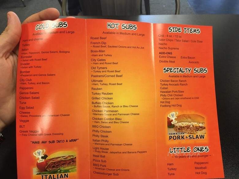 Old City Subs - St Augustine, FL menu_pic