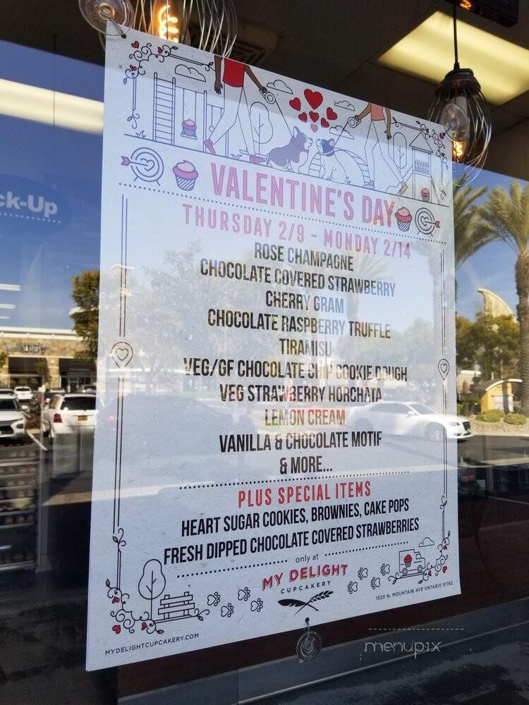 My Delight Cupcakery - Ontario, CA menu_pic