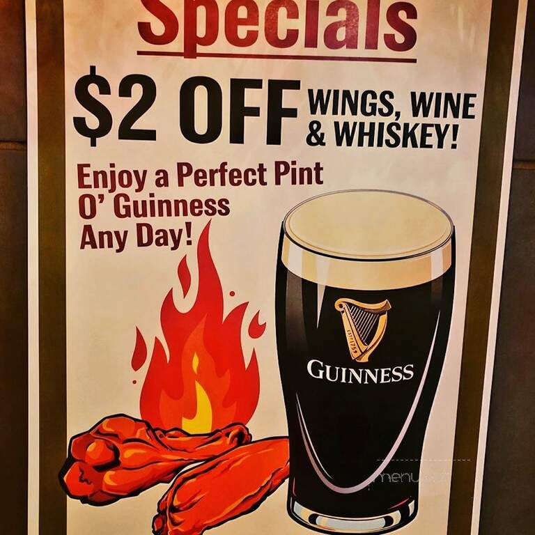 McBob's Pub & Grill - Milwaukee, WI menu_pic