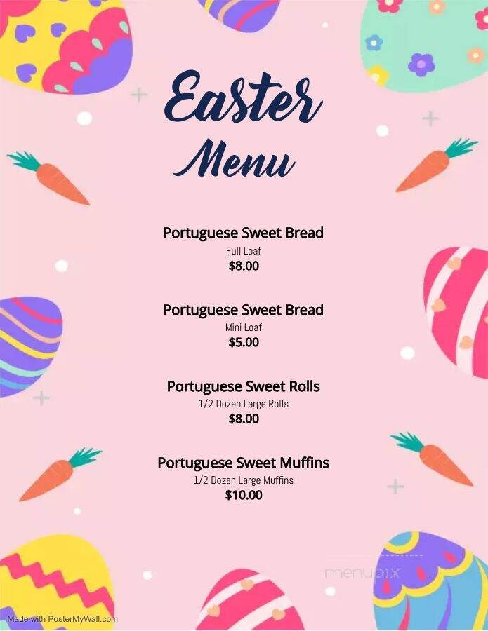 Mary's Portuguese Sweetbread - Pawcatuck, CT menu_pic