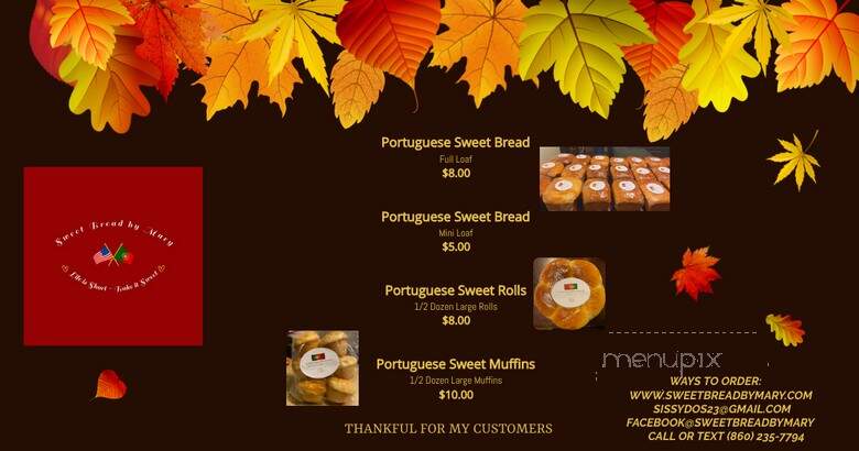 Mary's Portuguese Sweetbread - Pawcatuck, CT menu_pic