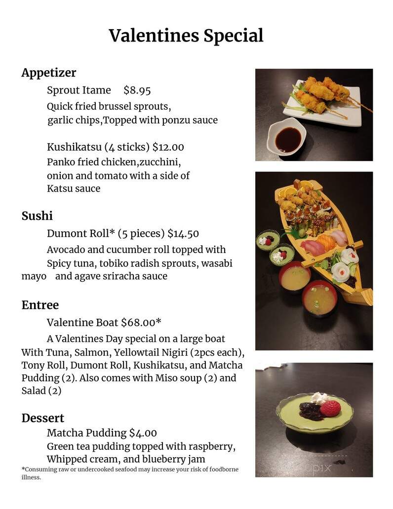 Hana Japan - Newburyport, MA menu_pic