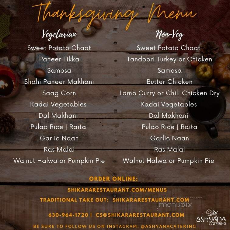 Ashyana Banquets - Downers Grove, IL menu_pic