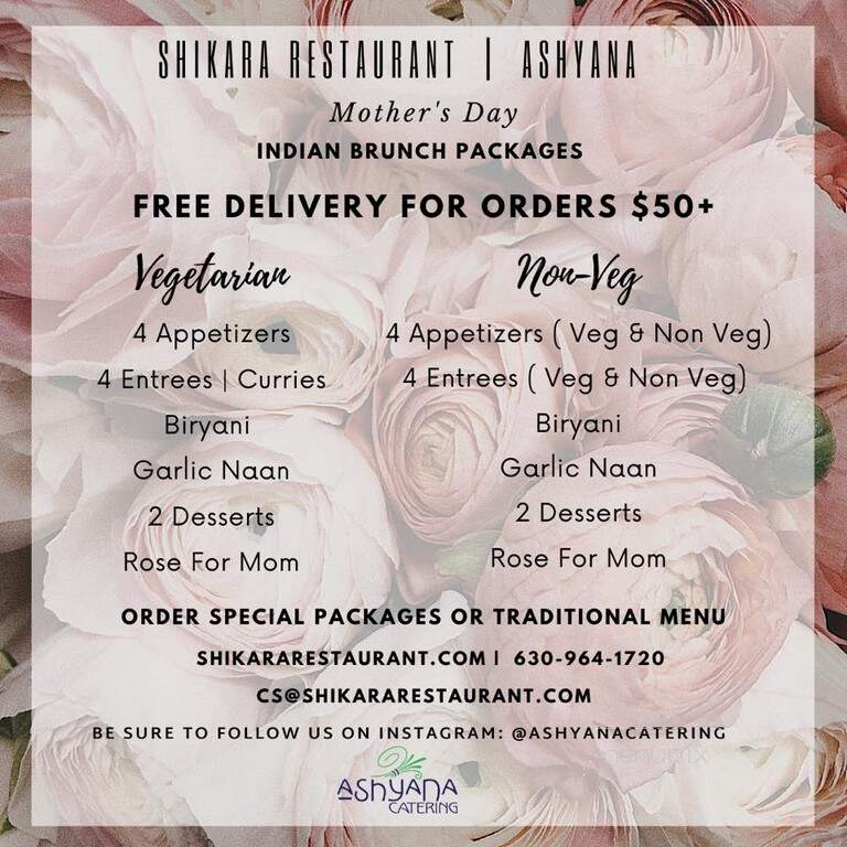 Ashyana Banquets - Downers Grove, IL menu_pic