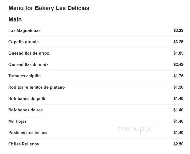 Bakery Las Delicias - Trenton, NJ