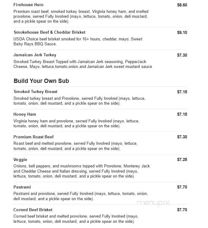 Firehouse Subs - Decatur, AL menu_pic