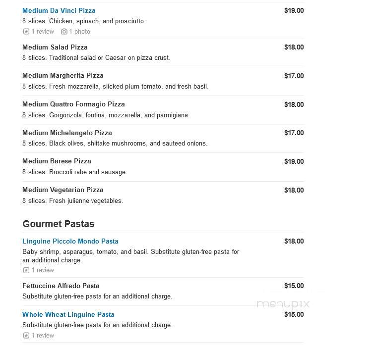 Armandos Tuscan Grill - Westwood, NJ menu_pic