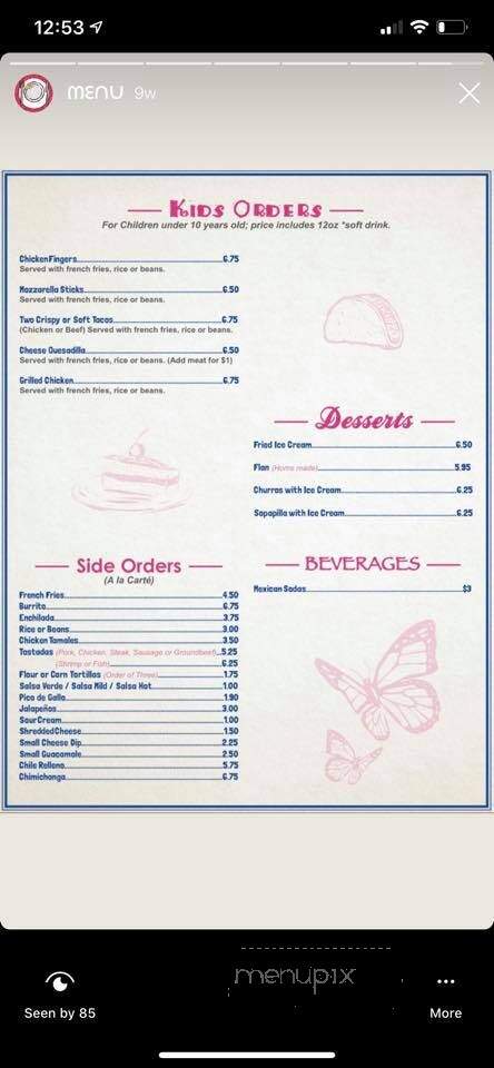 Morelia Mexican Restaurant - Newark, DE menu_pic