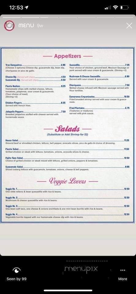 Morelia Mexican Restaurant - Newark, DE menu_pic
