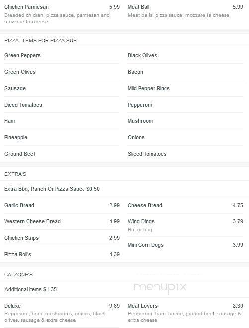 Mary's Pizzeria - Jackson, MI menu_pic