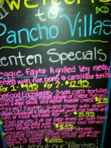 Pancho Villa's - Sterling Heights, MI menu_pic