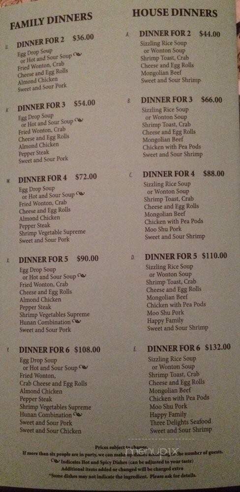 First Wok Chinese Restaurant - Grand Rapids, MI menu_pic