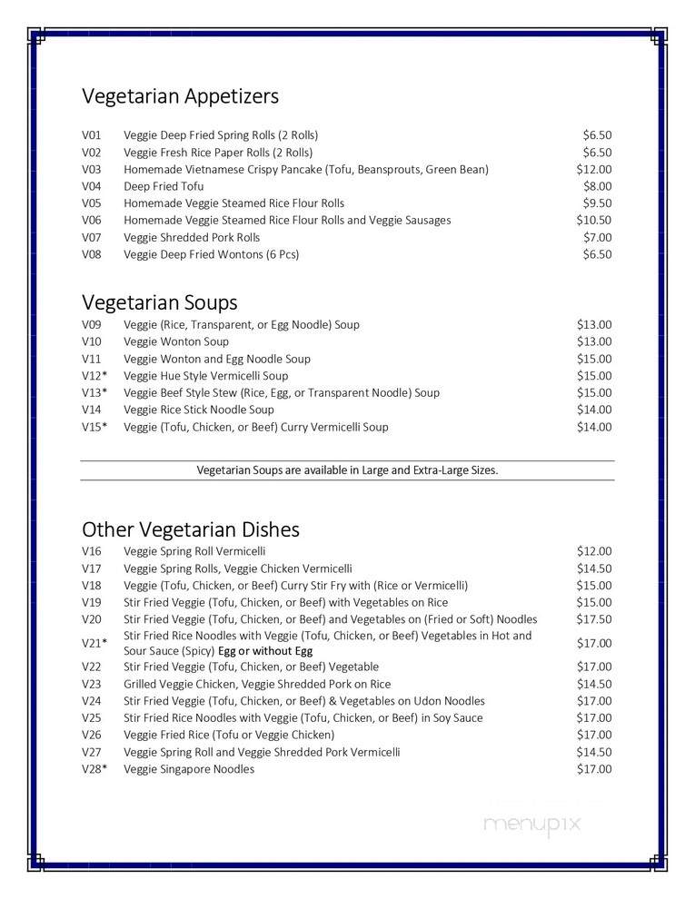 Saigon On Brant - Burlington, ON menu_pic