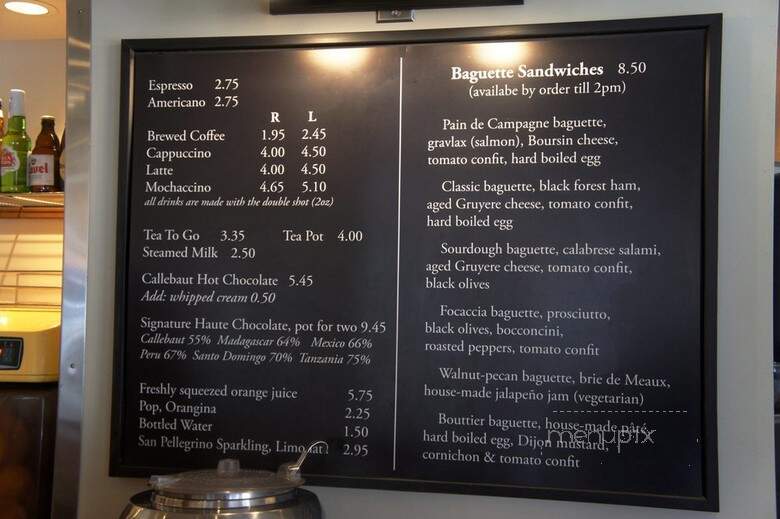 Manuel Latruwe Belgian Patisserie & Bread Shop - Calgary, AB menu_pic