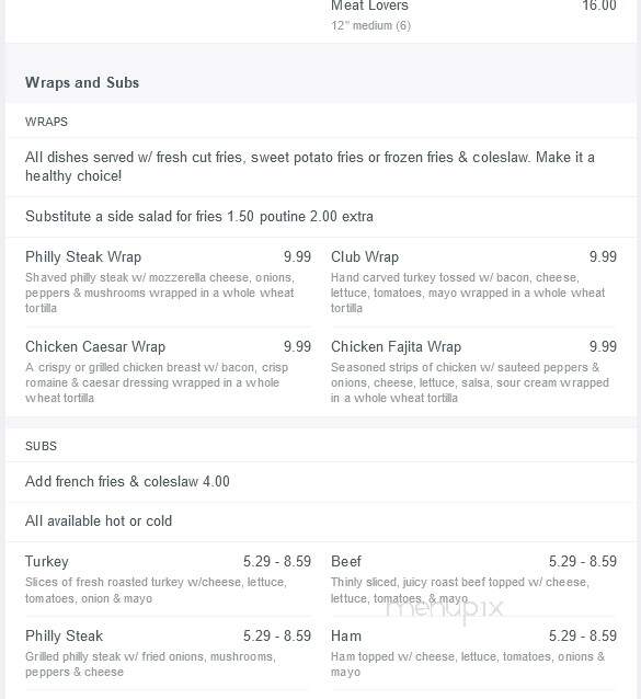 Lanark Landing - Lanark, ON menu_pic