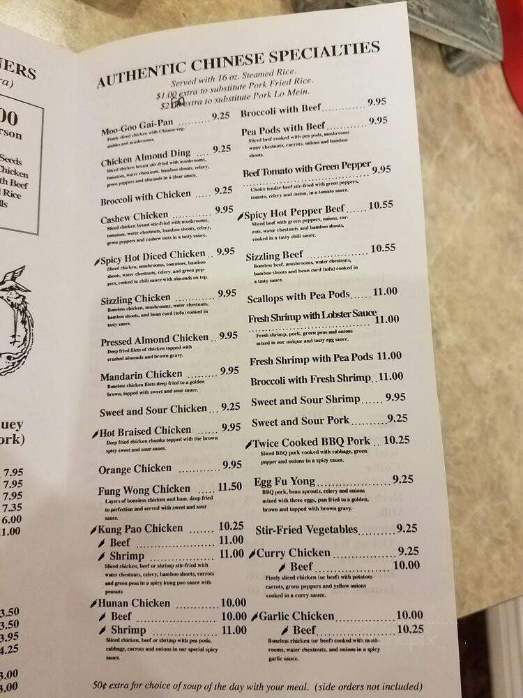 New Fong's - Rexburg, ID menu_pic