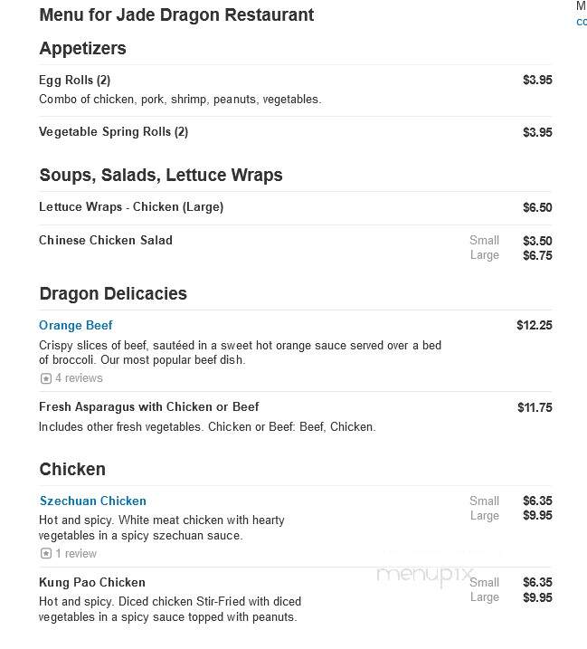 Jade Dragon Restaurant - Hinsdale, IL