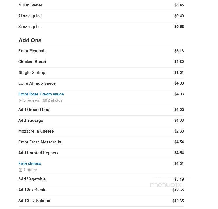 Vinny's Pizzeria & Sub Shop - Baltimore, MD menu_pic