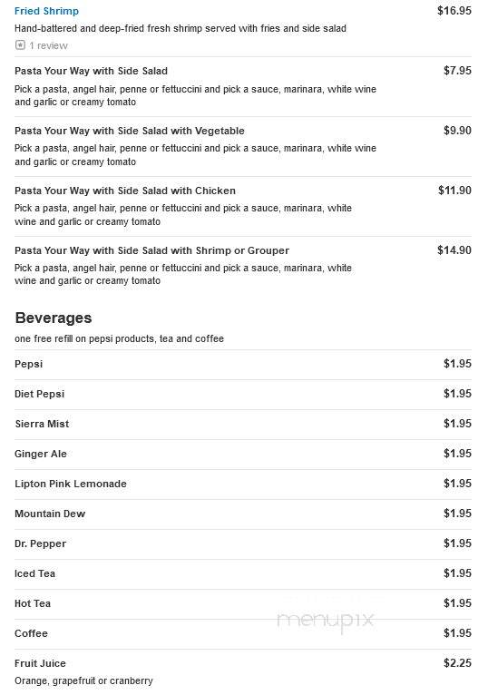 Cross Creek Cafe - Atlanta, GA menu_pic